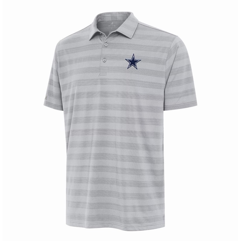 Antigua Gray Dallas Cowboys Big & Tall Tunnel Polo Men's‎ Size 2XL NFL New